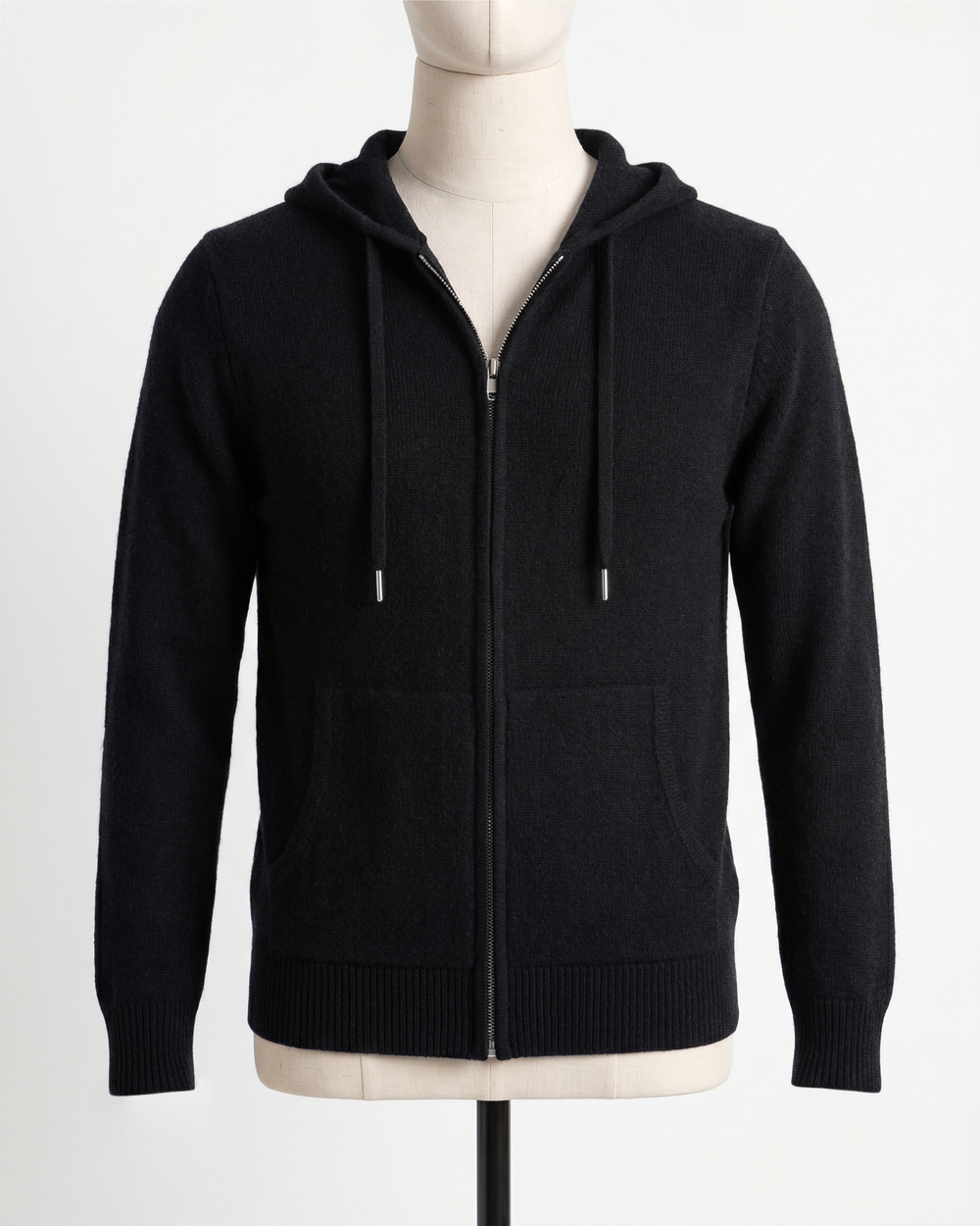 Mongolian Cashmere Full-Zip Hoodie